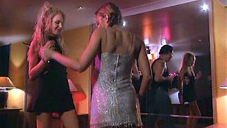 Clubbing and Group Sex Fun with Pussy Licking Brunettes