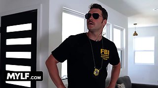 Special fbi agent is probing a criminal case & is sexually convinced to become an playmate