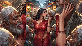 Indian MILFs and Bhabhi Totally Dominated by Filthy Muslim Men - Public Grouping & Corruption