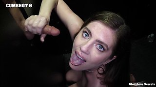 Raina Rae and Alexis Abbey Swallow Thick Cumshots from Gloryhole in Hot Cumshot Compilation