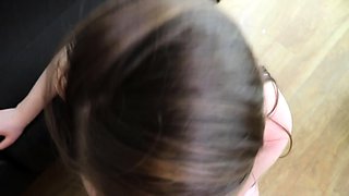 Brunette teen creampied after hardcore sex