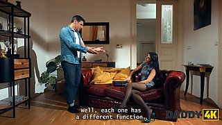 Daddy4k. my hot gf is calmly cheating on me while i was observing tv