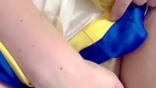 Sailor Moon Rubs Clit in Bathtub