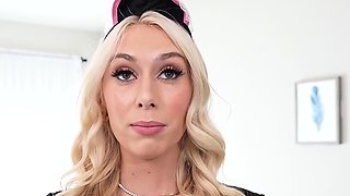 Blonde French Maid Has a Perfect Milf Pussy ~ Fuck Doll