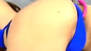Sexy hottie Anetta Keys enjoys a solo toy masturbation