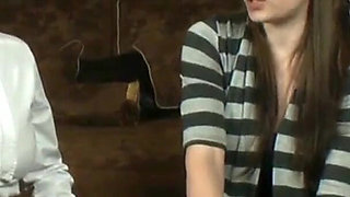 Stepmother & step-daughter pushed into having hot lesbian sex