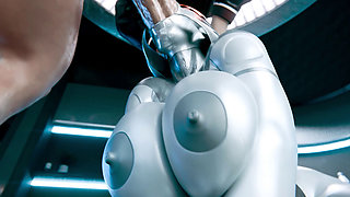Femshep & Futa Edi - Robot Titfuck, Squirt & Creampie 3D