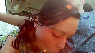 Road Trip Fun with a Sexy MILF Brunette