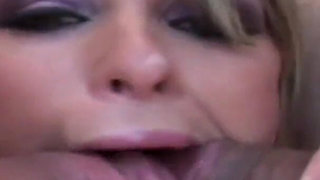 Tattooed blonde Courtney Cummz is gang banged by big cocks