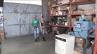 Tattooed and pierced chick gets fucked