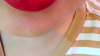 Sexy Wife Showing off Her Big Breasts