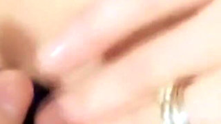 Hot MILF with Small Tits Masturbates with Dildo and Fingers Her Tight Pussy and Enjoys