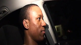 Ebony bitch enjoys hard cock