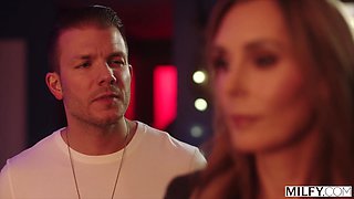 Sex-obsessed MILF Tanya Tate is happy to meet her well-endowed student