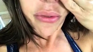 Big boobs milf masturbates with her dildo