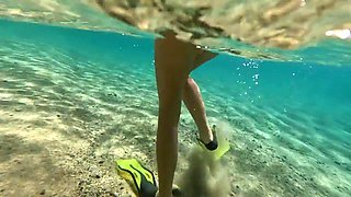 Swim At Nudist Beach Amateur Nudist Wife