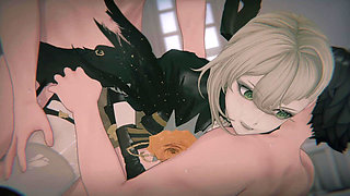 [girls' Frontline 2 Exilium] - Sextans Checkmate and Mind Erase (bound T-doll & Hardcore POV 3D Hentai) (4k/60fps) ()