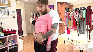 Avery Moon's Tiny Teen Pussy Gets Fucked Hard By Bryan Gozzling - BTS