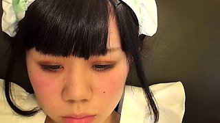 Extreme close up of Japanese teen masturbating Uncensored