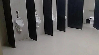 I Almost Got Caught by the Security Guard Exposing Myself in the Public Restroom.