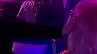Public Bar Fingering Frenzy - Mature Babe Dripping Wet