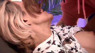 Emily Candys Pegs Justin Sweetsun After Sex - Blonde Wife Rough Strap-On Fuck & Rimming