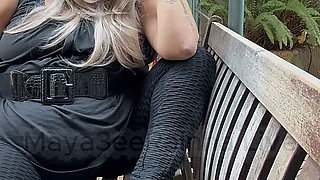 Good Morning Goddess Morning Smoke Break Sexy Leggings in Thick Thunder Thighs & Michael Kors Patent Pumps