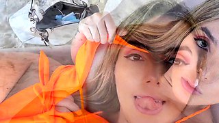 Crazy Ursinho sucking my on the beaches of Cancun