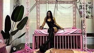 Neena De Ville - T Girl Disciplined Until Her Ass Is Red