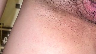 Creampie Collection! Cleaning Tight Pussy Close up. POV