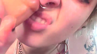 Nose Fetish Cute Goth Rubs Your Cock All Over Her Button Nose Pig Nose Flaring JOI Cum Inside My Nose