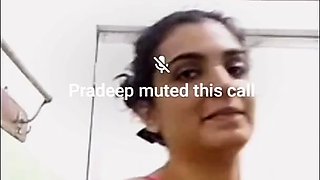 Slutty indian housewife bathing nude on webcam