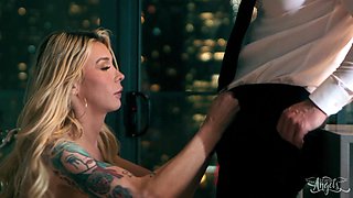 Tattooed transsexual crazy anal clip