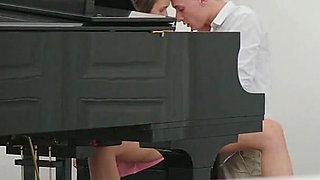 Joymii - Stacy Seduces Music Teacher During Piano Lesson Leading to Hot Creampie Finish