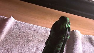 Monster cock dildo for my tight pussy until I squirt