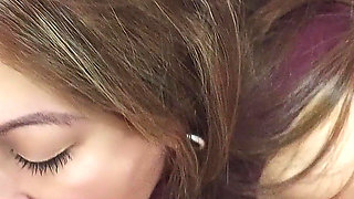 Real Couple Amateur MILF Latina, Curvy Big Tits, Big Ass, Doggystyle Cowgirl, Cum Reveal, POV, Homemade Blonde