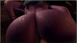 Sexy Purple Elf With A Big Round Butt Bouncing On Top In Pov 3d Porn - Purple Bitch