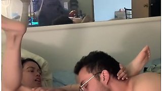 Brazilian Big Guy Stretched Out The 18yo Tight Skinny Filipina Pussy
