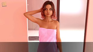 Hot brunette with a big ass and giant boobs