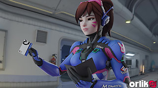 Mercy’s Romantic Dinner - Big Ass Fuck & Wild Anal with Moans - 3D Adult Animation