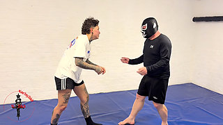 Kourtneyinked Vs Masked Rider - Submission Wrestling Showdown