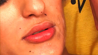 Hungry Tranny Bitch Devours Big Cock with Enthusiasm