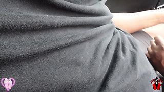 Post Orgasm Torment - 2cocoa Gives Me a Handjob While I Take Her to the Airport Pov2