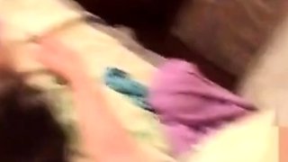 Cheating Russian Girl Sucks a Cock While Talking to Her Husb