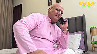 Old man hardcore sex with Indian step daughter licking pussy