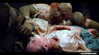 Lost In the Woods Medieval Monster Gangbang - Gooner Goblins Hardcore Cum In Brunette Mouth