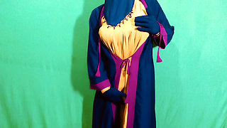 Indian hijabi Muslim beautiful woman masturbation