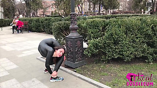 Teen Student in the Park Outdoor