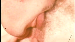 Vintage busty beauty rides a big cock