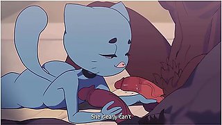 Gumball Nicole Gives Herself To A Crowd Of Fans With Big Cocks Right On Her Marital Bed And Records Everything For Her Husband[eng Sub] With Car Toon